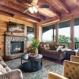 Windows to Heaven's cozy living area