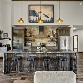 Majestic Overlook's fully equipped kitchen