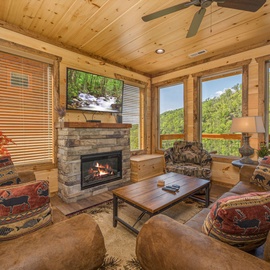 Autumn Path's cozy living area