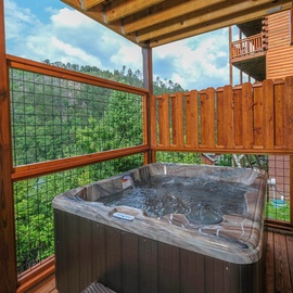 Splash N' Love Shack's bubbling hot tub