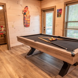 Away From It All's pool table