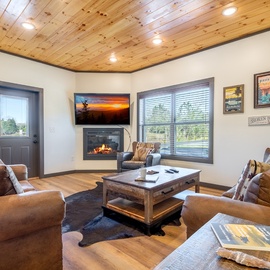 Hochatime's cozy living area