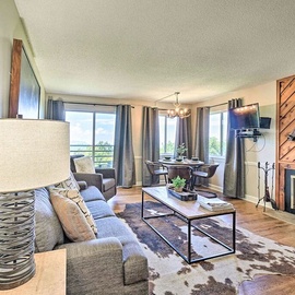 The Summit's cozy living area