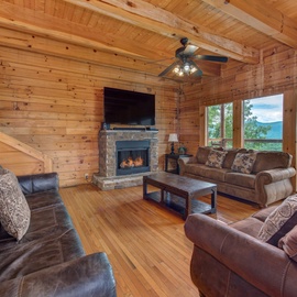Splash Mountain's cozy living area