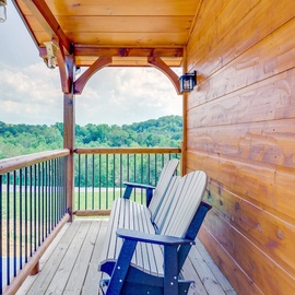 Misty Mountain Stop's relaxing deck