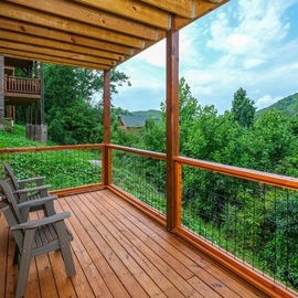 Splash N' Love Shack's relaxing deck