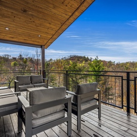 Majestic Overlook's relaxing decks with views