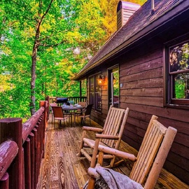 Whiskey Mountain's relaxing decks