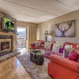 Alpine Lookout's cozy living room