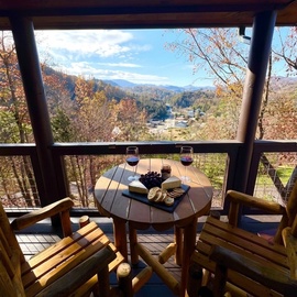 Ridge Vista's relaxing decks with views