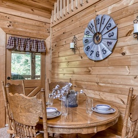 Smoky Mountain Hideout's inviting dining table