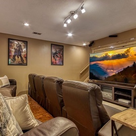 Birchwood Lodge's theater room