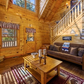 Bear Hug's cozy living area