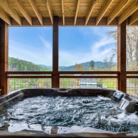 Glory's bubbling hot tub