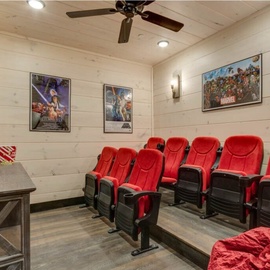 Bluemoon Ridge's theater room