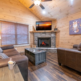 Fox Haven's cozy living area