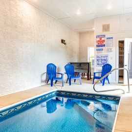 Smokey Waters' private indoor pool