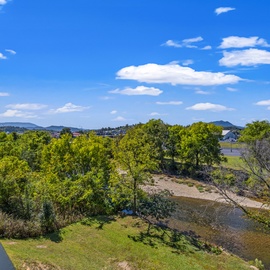 River Overlook's view from the balcony
