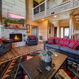 Smoky Mountain Dreams' cozy living area