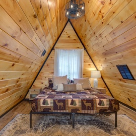My Tennessee A-Frame's bedroom