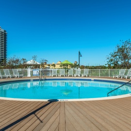 Plenty of lounging by the pool