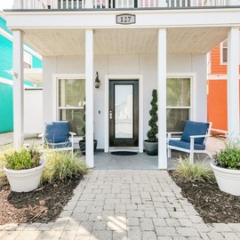 Tropical Tide front porch