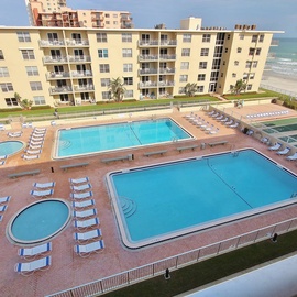 Pool view from balcony