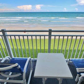 Direct oceanfront balcony