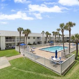 Pool view from balcony