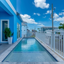 Second Floor Elevated Heated Pool for Privacy