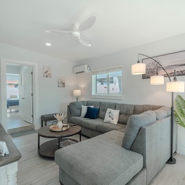 Enjoy the spacious living room.