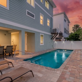 Enjoy an evening swim.