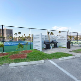 Tennis Courts and Outside Grills On Site