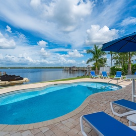 Enjoy the Bayview from the pool.
