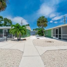 Courtyard walkway to your cottage