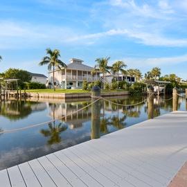 Right on the canal.