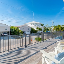 Front Deck with seating.