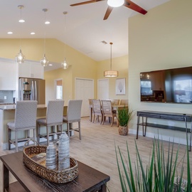 View of the living room/dining room/kitchen