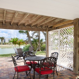 Sitting Area under the Carport