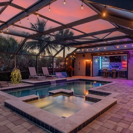 Take a night swim and enjoy the bar.