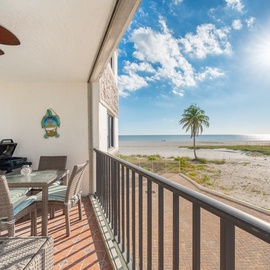 Wake up to stunning views on the balcony overlooking beach!