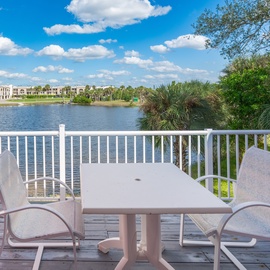 Enjoy the lakeview from the patio.
