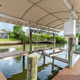 Private boat dock.