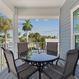 Sit on the covered porch and drink your morning coffee!