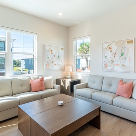 Bright and open living room.