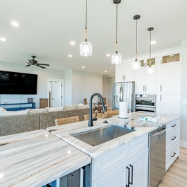 Light, open and airy kitchen
