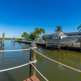 Take in the views at private Dock.