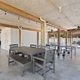 Outdoor dining and games!