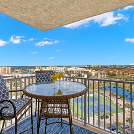 Private balcony with stunning Gulf Sunsets!
