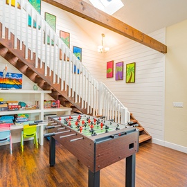 Off of living area- upper level